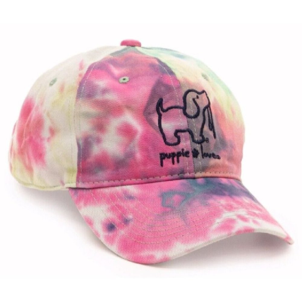 Puppie Love Dog Cotton Candy Tie Dye Cap Hat NEW